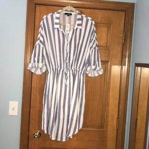 summery shirt hem dress
